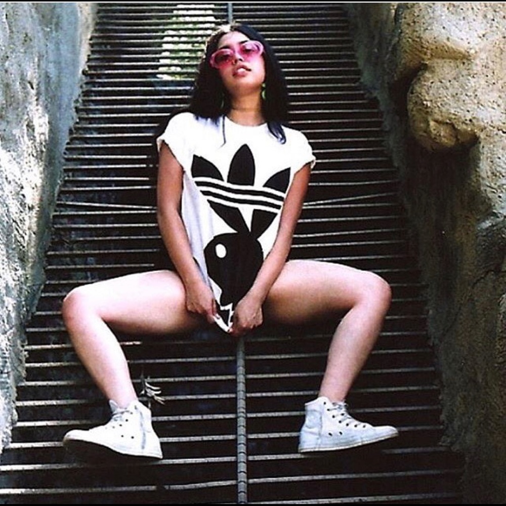 PLAYBOY ADIDAS PLAYDIDAS AINTNOBODYCOOL WHITE SHRT